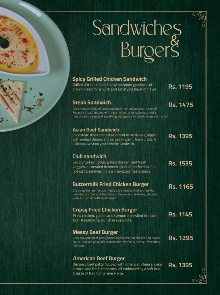 Mailma Restaurant Karachi Menu